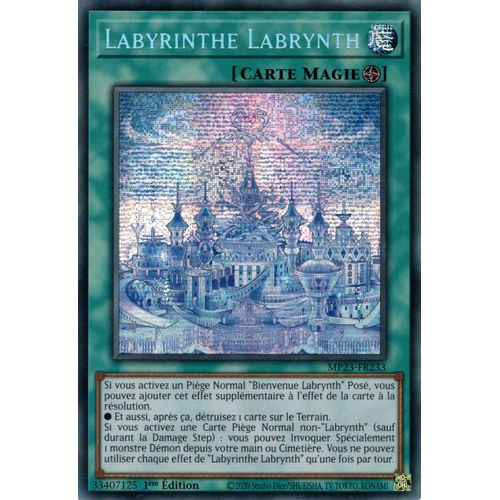 Yu Gi Oh Mp23 Fr233 Labyrinthe Labrynth Secrète Rare