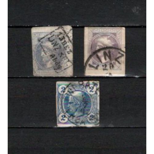 3 Timbres Autriche Journaux Obliteres De 1867 & 1899