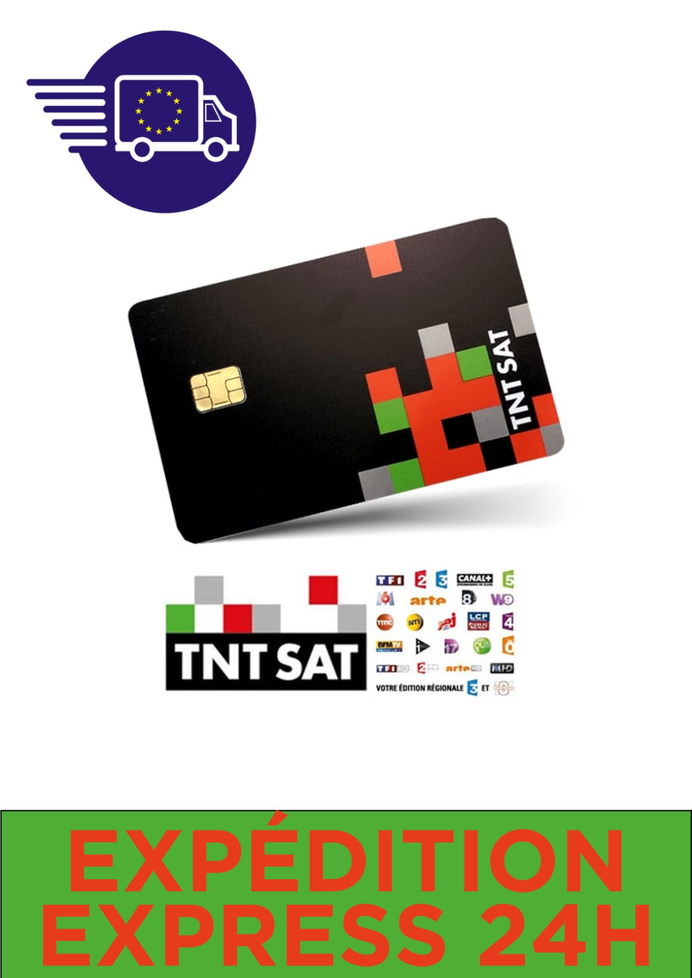 Carte TNT SAT - Valable 4 ANS