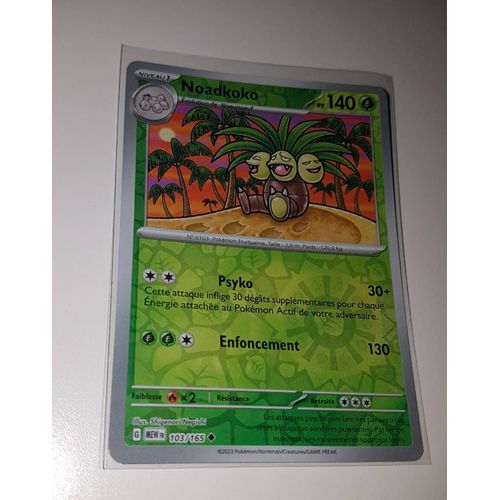 Carte Pokemon - Noadkoko - 103/165 - Reverse - Ev3,5 - Pokemon 151 Français