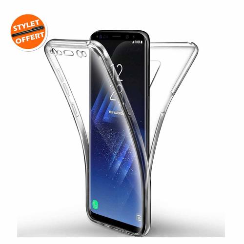 Coque Intégrale 360 Degrés De Protection Souple Silicone Transparente Pour Samsung Galaxy S10e 5.8", Stylet Offert - Jumao -