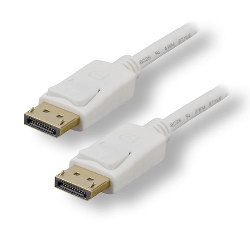 MCL - MC390-2M/W - Câble DisplayPort 1.2 mâle/mâle - 2M Blanc