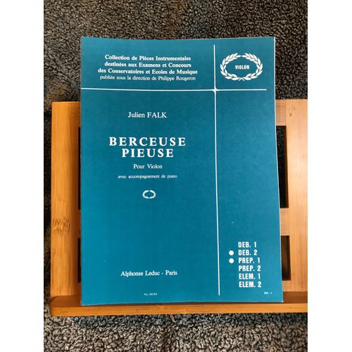 Julien Falk Berceuse Pieuse Pour Violon Et Piano Partition Éditions Leduc