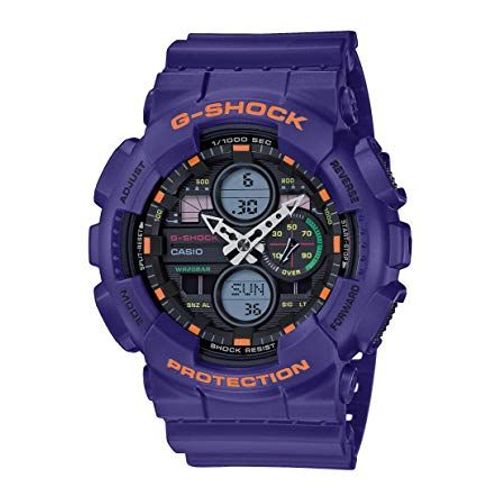 Casio Montre Violet Analogique - Digital Hommes G-Shock Ga-140-6aer