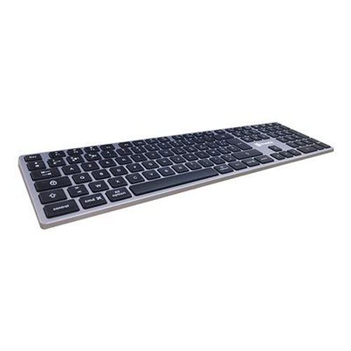 XtremeMac Multi Device Aluminum - Clavier - Bluetooth, 2.4 GHz - AZERTY