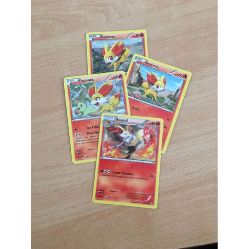 (1769) 3x Feunnec + Roussil (Pokemon)