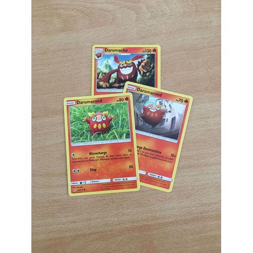 (1779) 2x Darumarond + Darumacho (Pokemon)