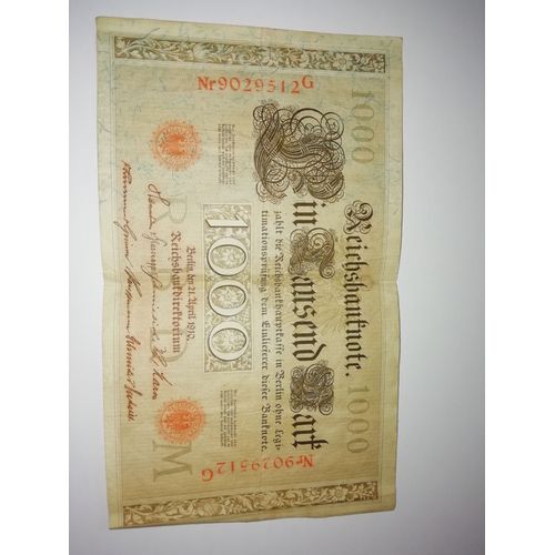 Ancien Billet Allemand De 1910