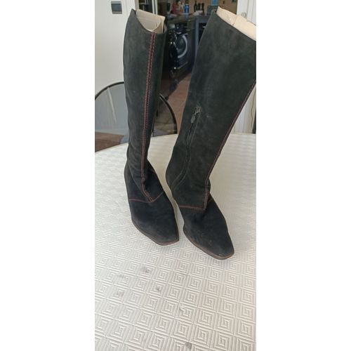 Bottes Daim Noir Tod's Taille 39