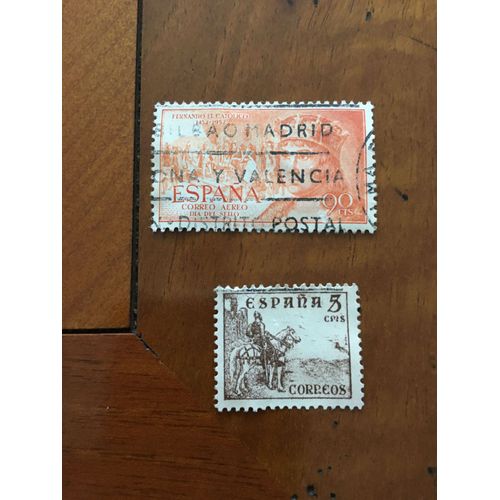 2 Timbres Espagne Personnages