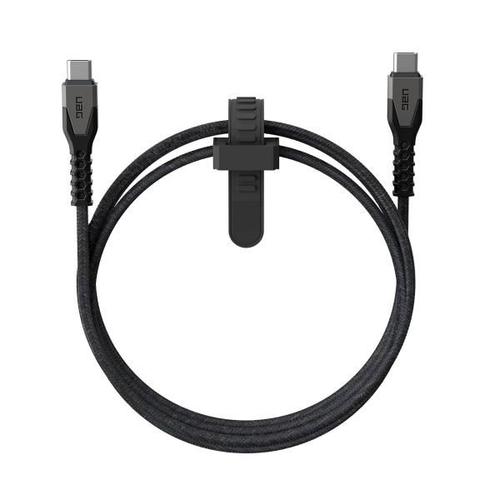 Uag Câble De Charge Usb-C Vers Usb-C Avec C?ur En Kevlar® 1,5 Mètre Noir / Gris