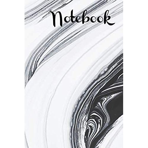 Notebook: Marble Black And Grey Jotter Homework Book Notepad Notebook Composition Jotter And Journal Diary Planner Gift