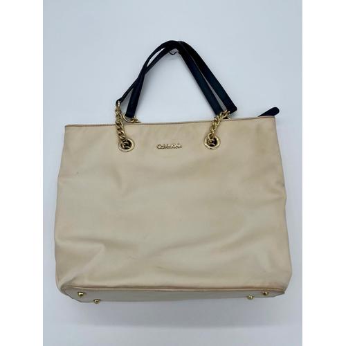 Calvin Klein Handbag Beige Gold Woman - RN 54163 CA 57151