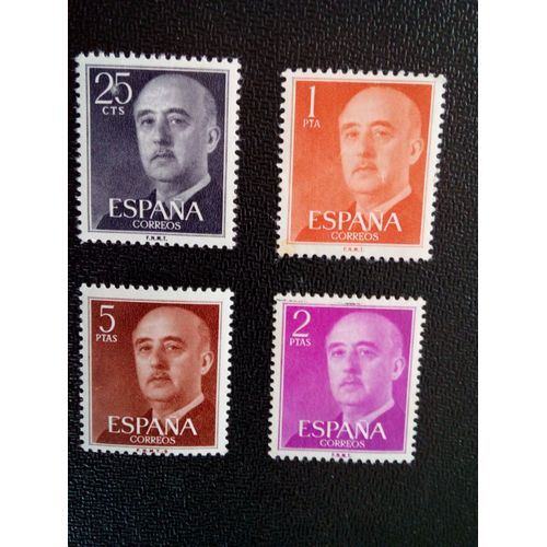 Timbre Espagne Yt 857-864-865-867 Général Franco (V) 1955-1975 1955 ( 30304 )