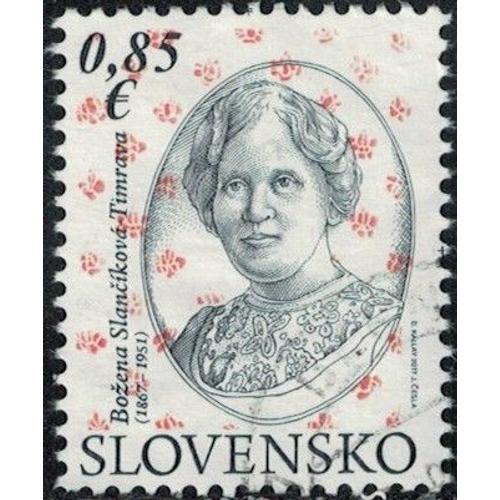 Slovaquie 2017 Oblitéré Used Bozena Slanciková Timrava Romancière Y&t Sk 722 Su