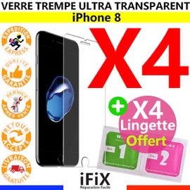 Film Ecran Verre Trempé Vitre Protection Iphone 8 (X4)