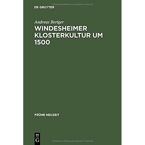 Windesheimer Klosterkultur Um 1500 (Fra1/4he Neuzeit)