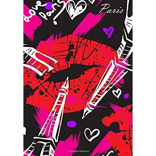 Paris: Paris Book, B5 Dotted Notebook, 7x10 Dot Grid Journal, Travelers Notebook, Diary, Planner 120 Pages, V.29