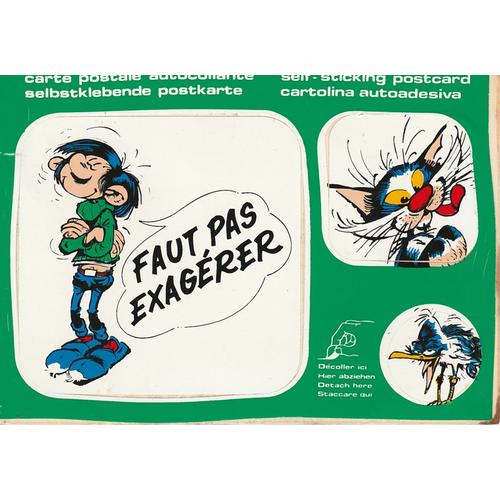 Franquin : Carte Autocollante Gaston Lagaffe N° Gl7