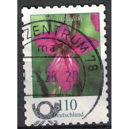 Allemagne 2019 Oblitéré Used Fleurs Wild Gladiole Glaïeul Sauvage Su