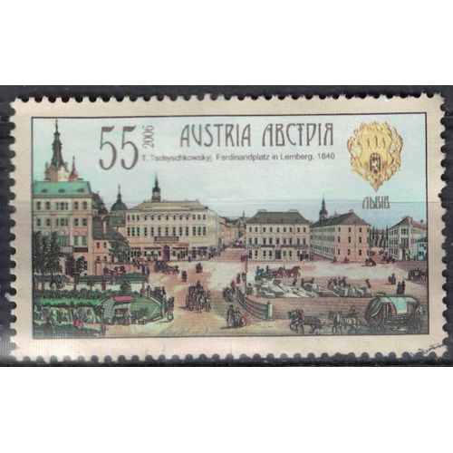 Autriche 2006 Oblitéré Used Ferdinandplatz Lemberg À Lviv Ukraine Su