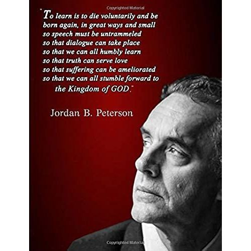 Jordan B. Peterson: Jordan Peterson Notebook College Ruled (7.44x9.69) 100 Pgs