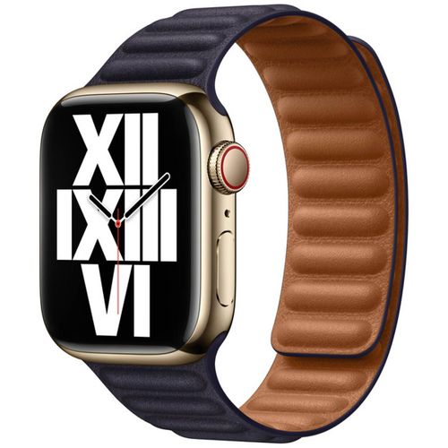 Leather Link Watch Series 1-9 / Se 38/40/41 Mm Taille S/M Ink