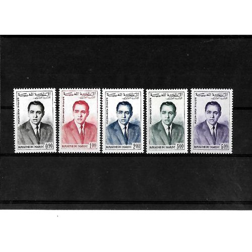 Maroc-Fêtes Du Couronnement Pa N° 106 Au N° 110 -Lot De 5 Timbres Neufs** -Gomme Intacte- 1 Er Choix