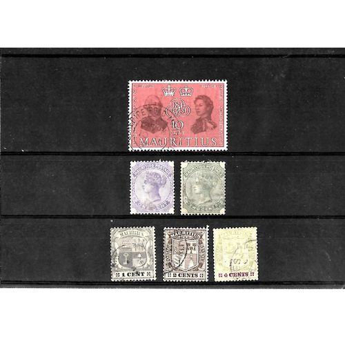 Iles Maurice-Lot De 6 Timbres Oblitérés-Très Bon Etat