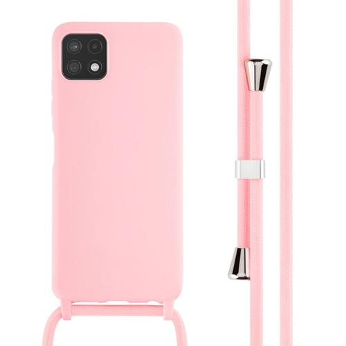 Imoshion ¿Coque En Silicone Avec Cordon Samsung Galaxy A22 (5g) Rose