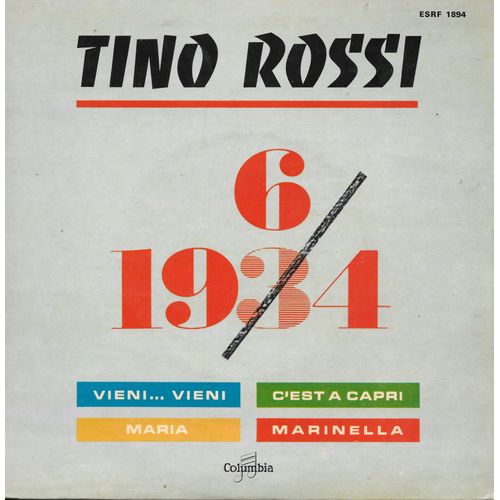 "1934-1964" - Marinella (Du Film « Marinella ») / C'est A Capri / Maria (Du Film « Fièvres ») / Vieni ... Vieni ... [Vinyle 45 Tours 7" Ep]