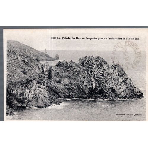 Carte Postale De La Pointe Du Raz (Finistère) Perspective Prise De L'embarcadère De L' Ile De Sein (Réf.3663)