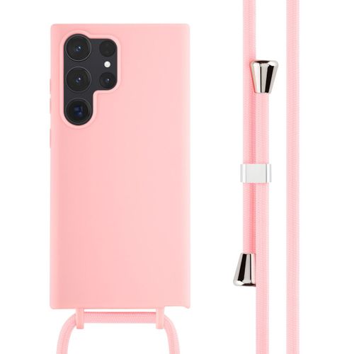 Imoshion Coque En Silicone Avec Cordon Samsung Galaxy S23 Ultra Rose