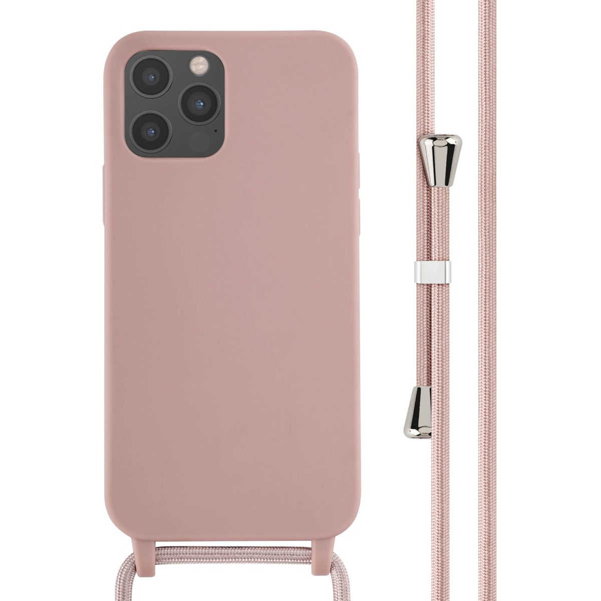 Imoshion ¿Coque En Silicone Avec Cordon Iphone 12 (Pro) Sand Pink