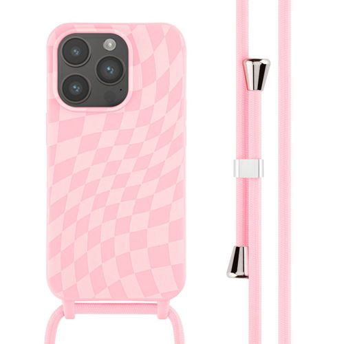 Imoshion Coque Design En Silicone Avec Cordon Iphone 14 Pro Retro Pink