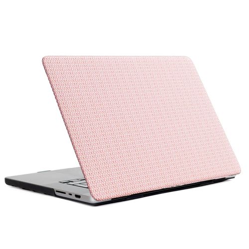 Selencia Coque tissée MacBook Pro 16 pouces (2021) / Pro 16 pouces (2023) M3 chip A2485 / A2780 / A2919 Rose
