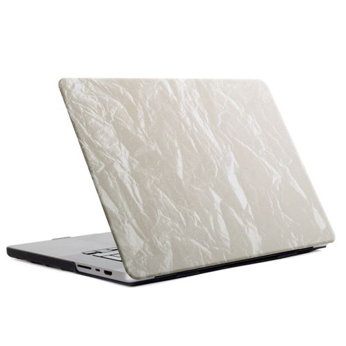 Selencia Coque en velours MacBook Pro 16 pouces (2021) / Pro 16 pouces (2023) M3 chip A2485 / A2780 / A2919 Beige
