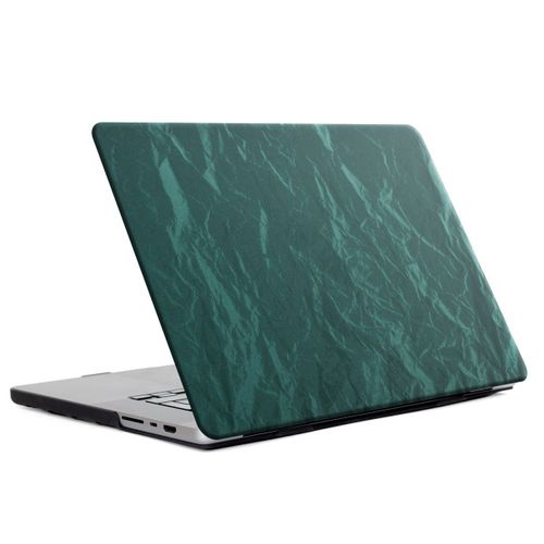 Selencia Coque en velours MacBook Pro 16 pouces (2021) / Pro 16 pouces (2023) M3 chip A2485 / A2780 / A2919 Vert foncé
