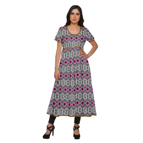 Moomaya Tunique De Coton Indien Haut Long Kurti Robe S'habille Pour Les Femmes