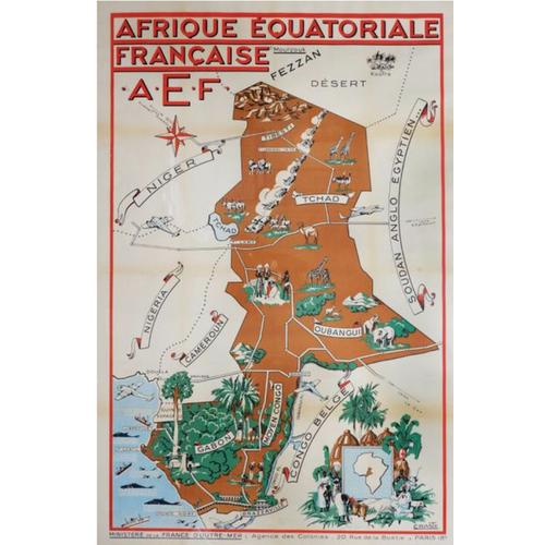 Affiche Afrique Équatoriale Française