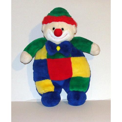 Clown Jemini Grande Peluche Clown Souriant Multicolore Doudou Clown 47 Cm