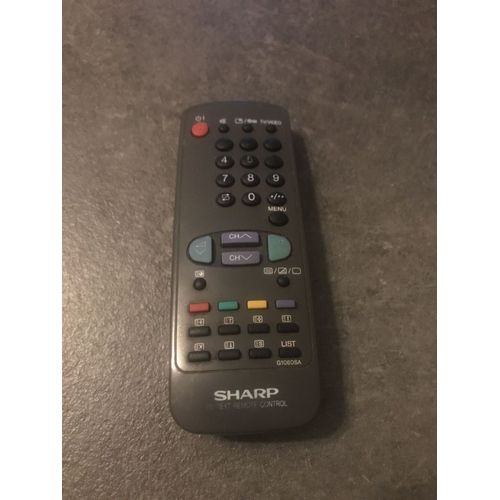 Télécommande sharp tv text remote control