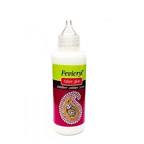 Tube De Colle Fevicryl Spécial Tissu Top Qualité Pour Couture Décoration Textiles Glue Special Bijoux Lacets Rubans Perles - Tube 80 Ml