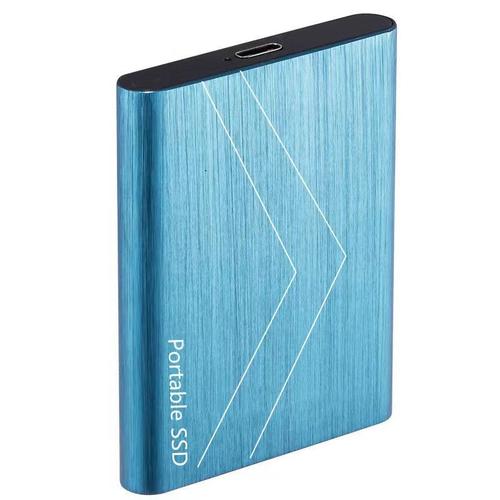 Disque Dur Externe 4To, USB 3.1 - 2.5", Portable étanche et Anti-Choc - Bleu