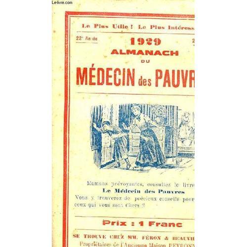 1929 Almanach Du Médecin Des Pauvres