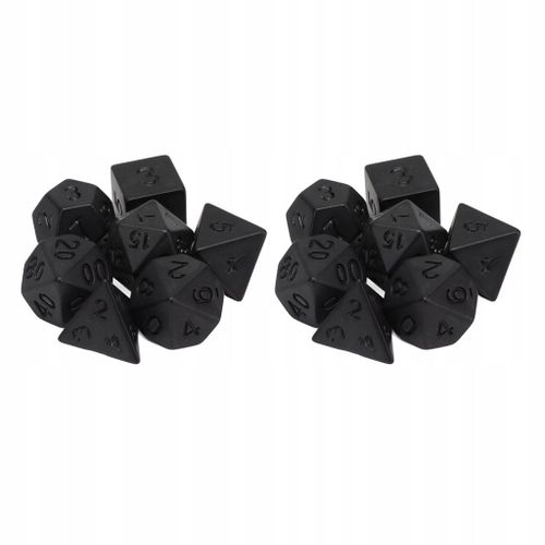 14 Pieces Ds Polydriques Noir