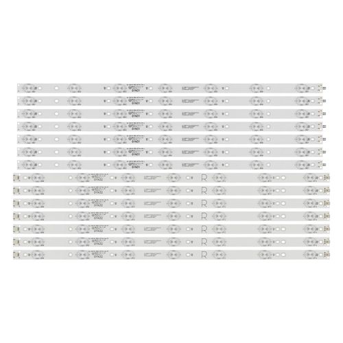 14 pices LED bande pour LBM550M0701-KY-4 55PUH6101 55PUS6551 55PUS6561 55PUT6401 55PUS6201/12 55PUS7272/12 55PUT6421/12 55PUS6101/12