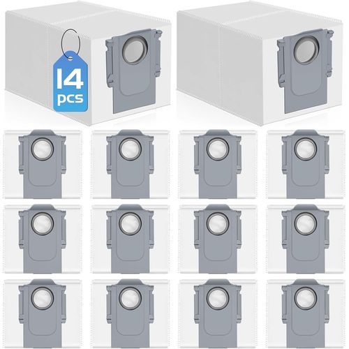 14 Sacs  Poussire Pour Roborock Qrevo/Saros 10R/ S8 Maxv Ultra/Qrevo Pro/Qrevo S/Qrevo Curv/Qrevo Slim/Qrevo Master/Qrevo Edge Sac Pices De Rechange Accessoire Pour Roborock Q R[SSE7110872]