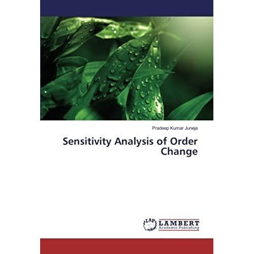 Sensitivity Analysis Of Order Change