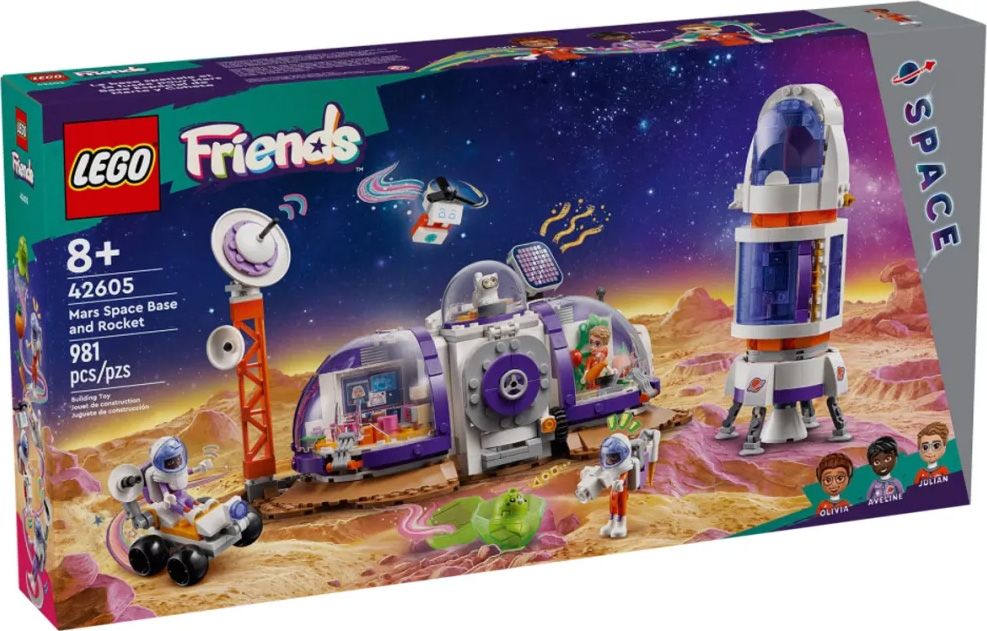 Lego Friends - La Station Spatiale Martienne Et La Fusée - 42605